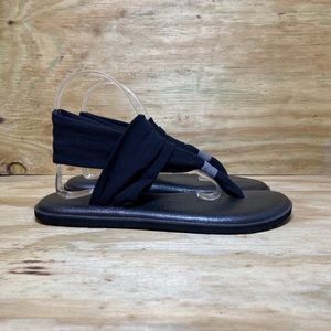 Sanuk Sling Yoga Mat Sandals COMFORTABLE Black 9